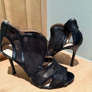 Nine West Black Mesh Heels
